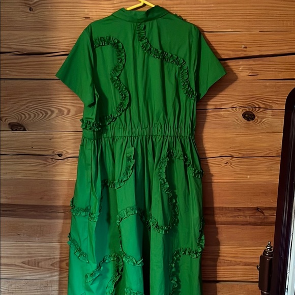 Kate Spade Green Ruffled Midi Sundress - Picture 5 of 5